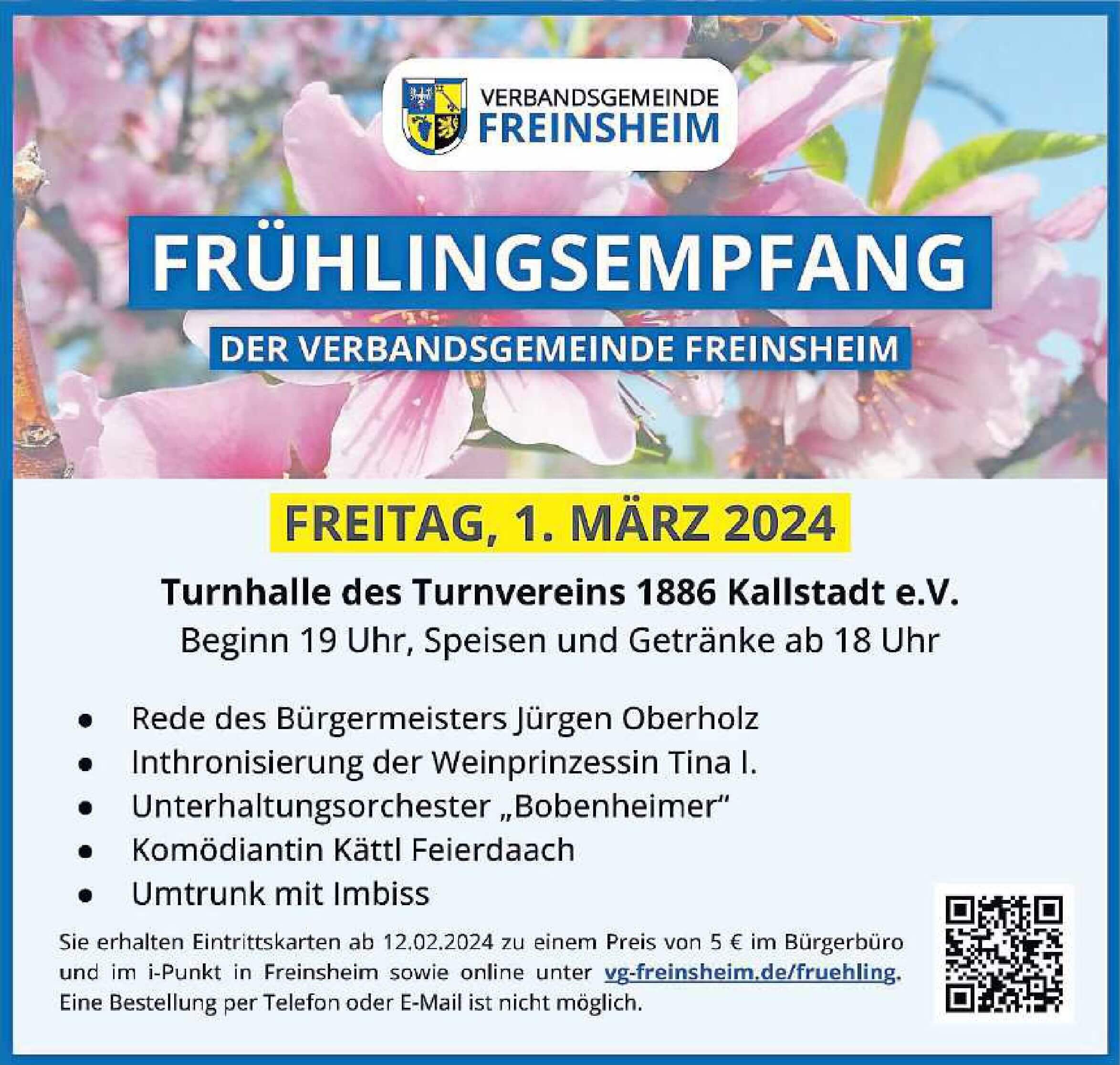 Plakat Frühlingsempfang 2024
