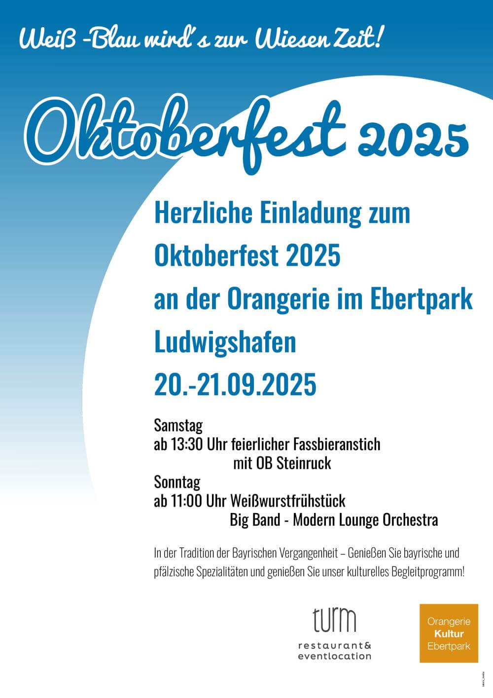 Plakat Oktoberfest 100 Jahre Ebertpark