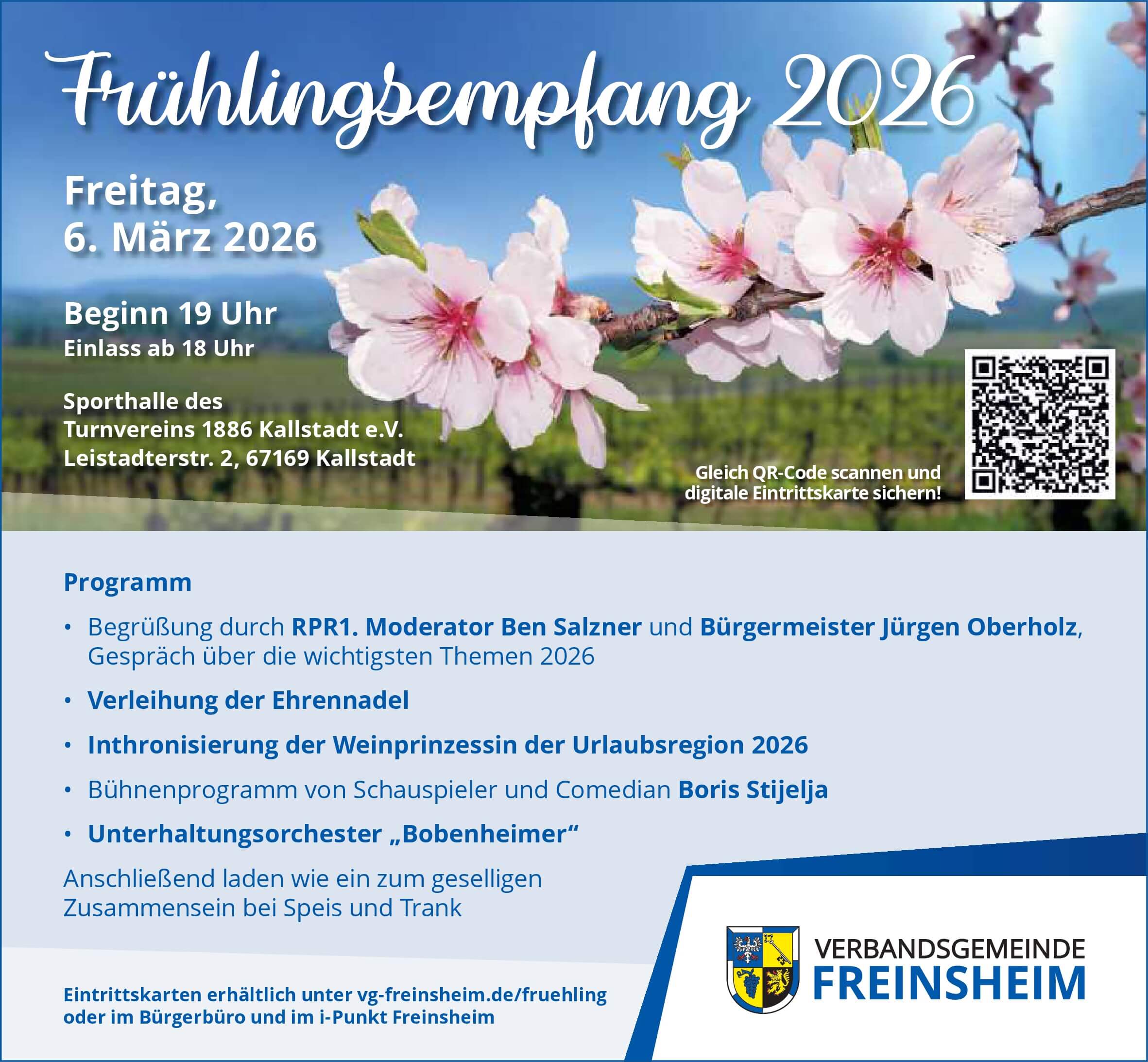 Plakat Frühlingsempfang 2026