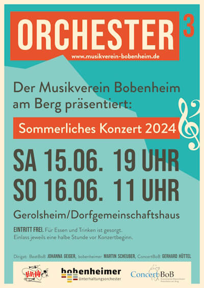 Plakat Jahreskonzert 2024 in Gerolsheim