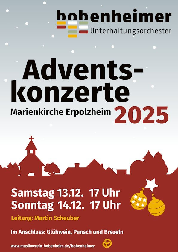 Plakat Adventskonzert 2025